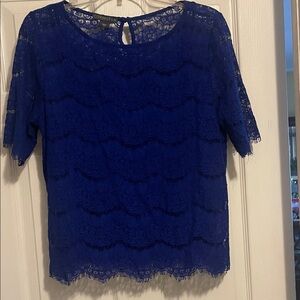 Covington Women's Blue Lace Top